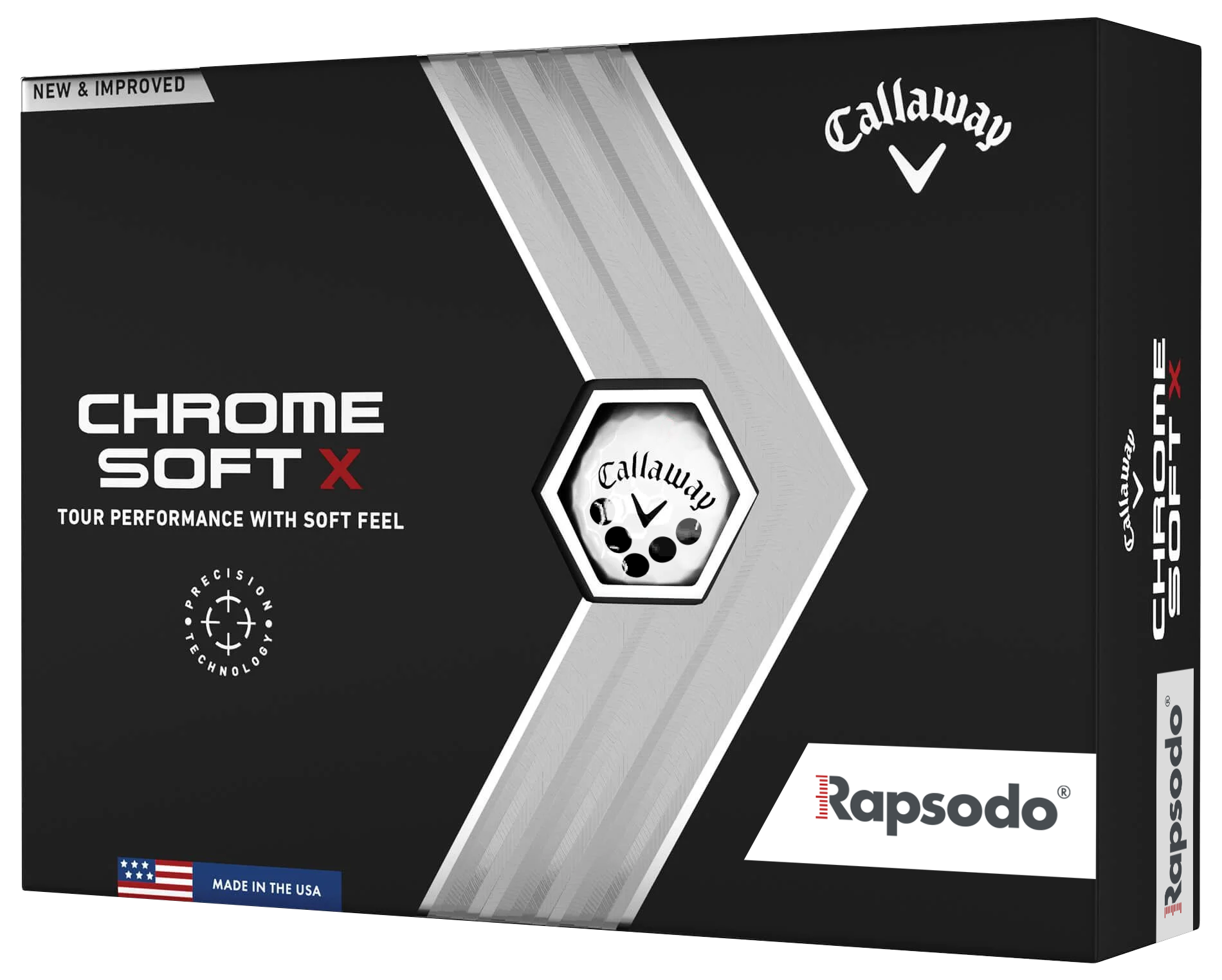 Callaway® RPT™ Chrome Soft X® Golf Balls with Trackers | Rapsodo® Golf