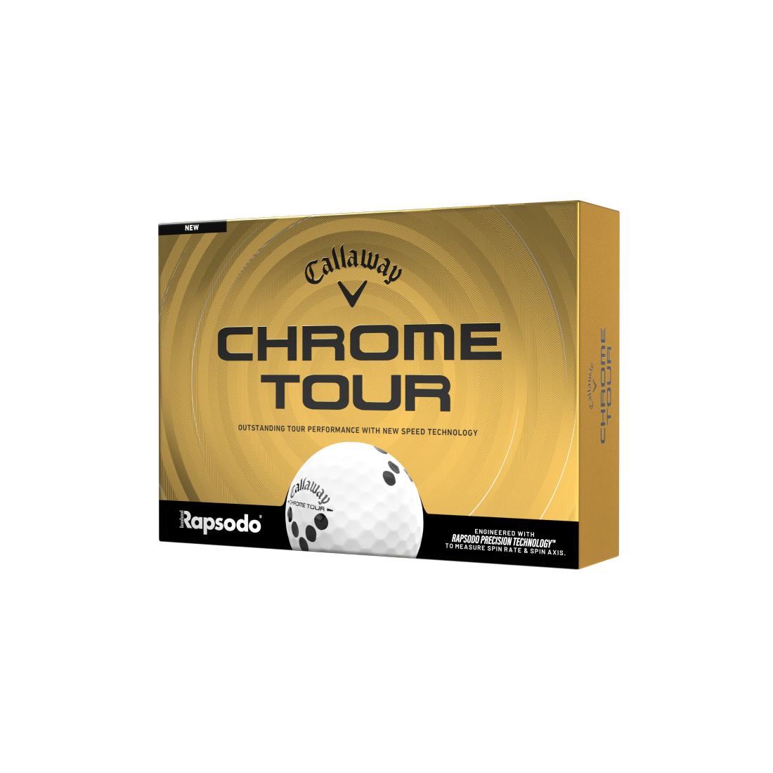 Callaway 2026 Chrome Tour Golf Balls with RPT - Rapsodo Golf