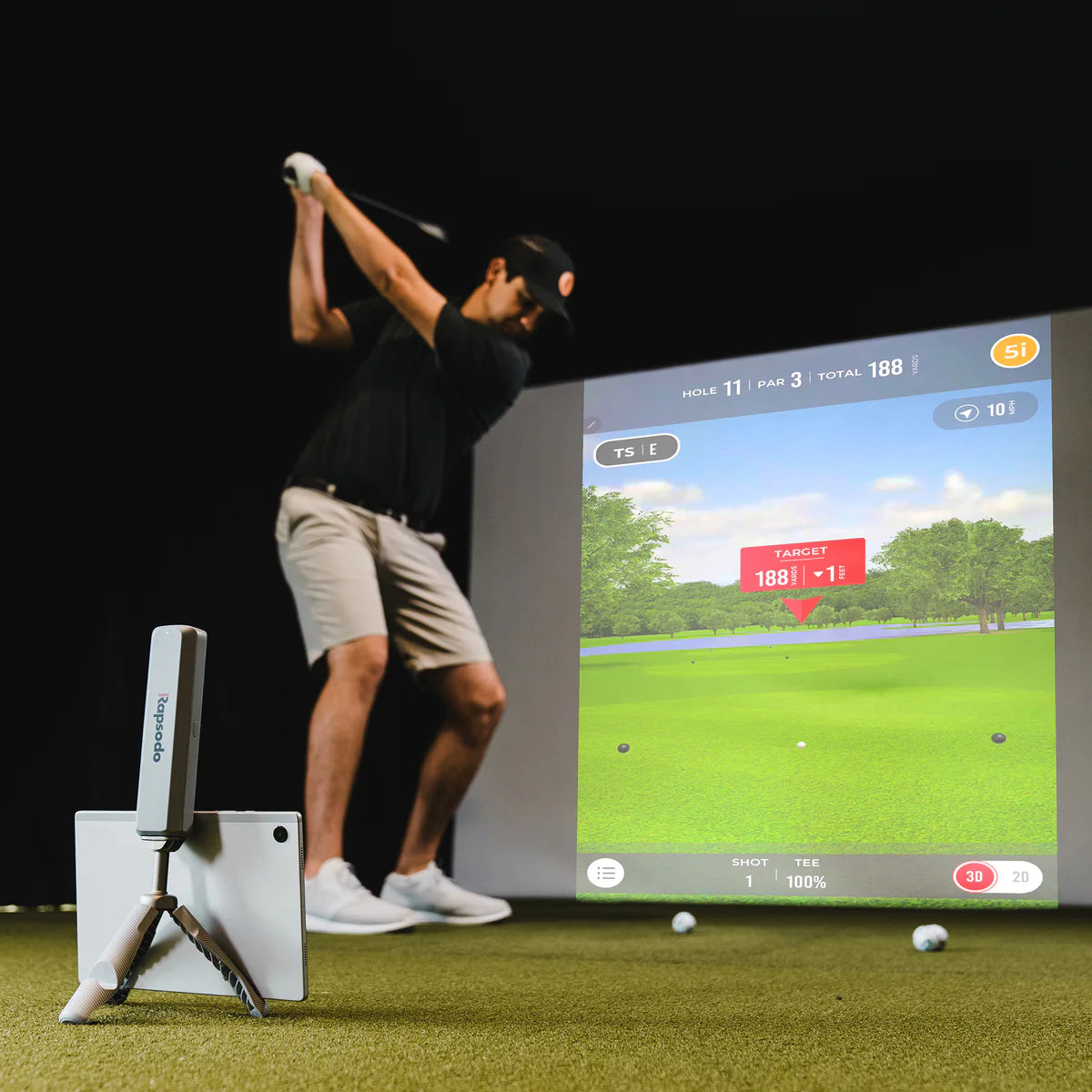 Importance of Measured Spin in Simulation Golf